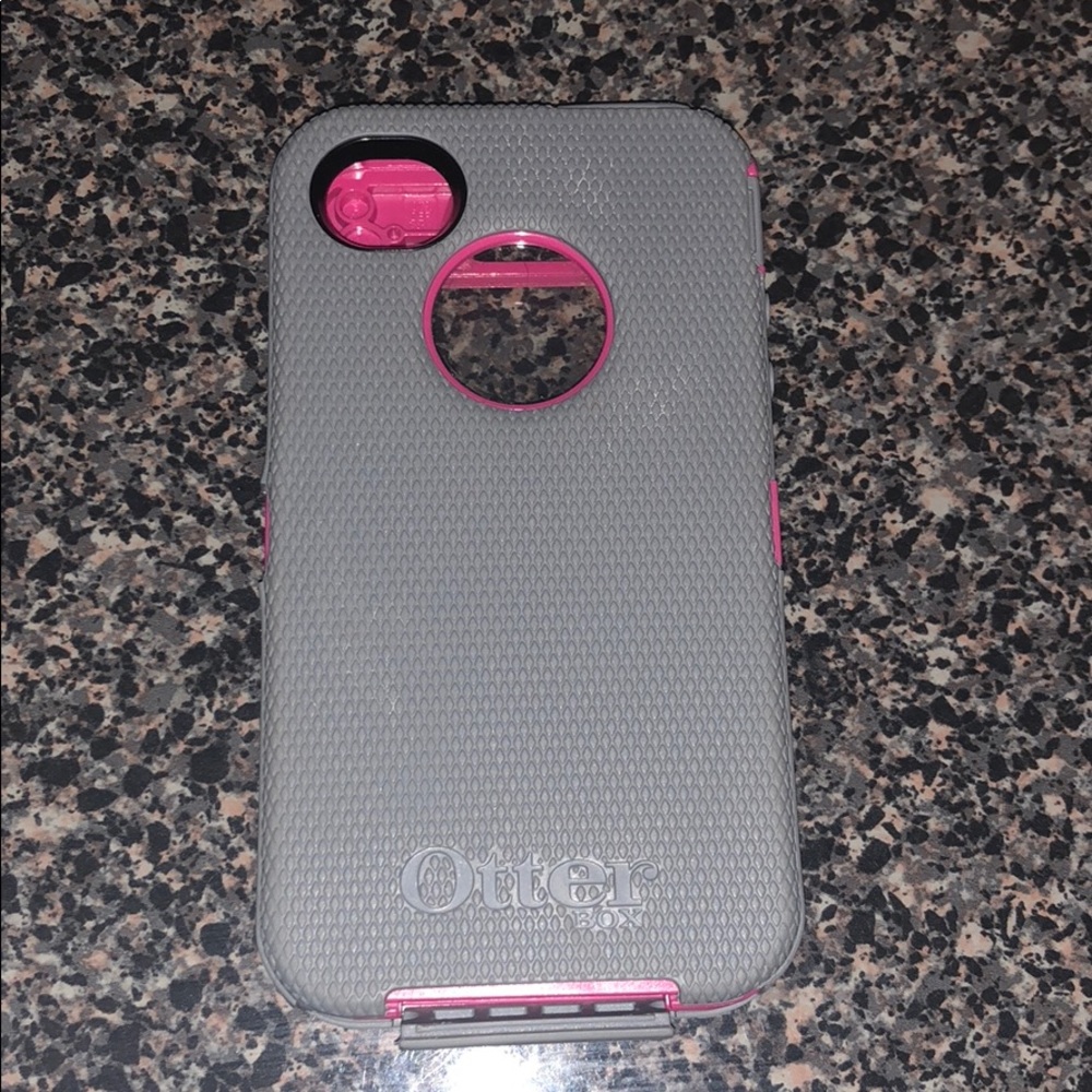 iPhone 4/4s Otter box with clear screen protect